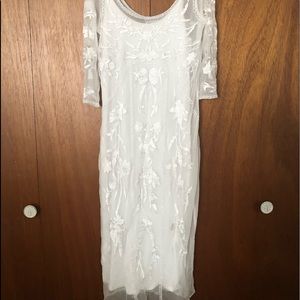 Gretchen Scott lace dress full cotton lining  never worn. Paid 250 new